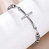 201 Stainless Steel Link Chain Bracelets BJEW-A032-01P-01-5