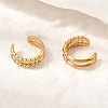 304 Stainless Steel Rhinestone Cuff Earrings EJEW-L313-04G-2