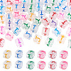 50Pcs Acrylic European Beads MACR-TADJ0001-13T-2