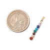 Chakra Natural Amethyst & Tiger Eye & Red Jasper & Lapis Lazuli & Apatite & Malachite & Sunstone Faceted Round Beaded Pendants PALLOY-JF03559-01-2