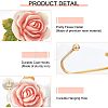  3Pcs 3 Colors Resin Rose Hook Hangers AJEW-NB0003-71-4