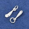 925 Sterling Silver Shell Shape Charms STER-I023-01S-04-2
