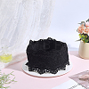 1Pc Polyester Flower Lace and PU Leather Elastic Waist Belts with Plastic Clasps for Women AJEW-HY0003-45-4