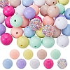 Round Resin Rhinestone & Acrylic Beads DIY-SC0026-80B-1