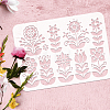 Plastic Drawing Painting Stencils Templates DIY-WH0396-203-3