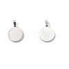 304 Stainless Steel with White Shell Pendants STAS-G268-01N-P-4