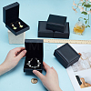 6Pcs Imitation Leather Cufflink Packaging Boxes CON-GO0001-29-3