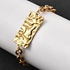 Women's 304 Stainless Steel Bracelets BJEW-K264-02A-G-1