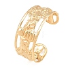Summer Beach 304 Stainless Steel Open Cuff Bangles for Women SA-CBA9AC8-02C-G-1