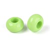 Opaque Acrylic European Large Hole Beads SACR-N019-03D-2