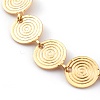 Brass Flat Round Link Chain Necklaces NJEW-JN03361-2