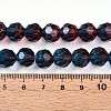 Baking Paint Transparent Glass Beads Strands DGLA-A035-T10mm-A10-5