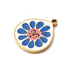 304 Stainless Steel Enamel Pendants LS-STAS-F335-01D-2