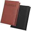 2Pcs 2 Colors PU Leather Passport Cover OFST-CL0001-10C-1