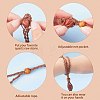 Adjustable Braided Waxed Cord Macrame Pouch Necklace Making NJEW-I243-A02-3