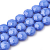 Opaque Solid Color Glass Beads Strands GLAA-N032-05C-1