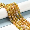 Natural Striped Agate/Banded Agate Beads Strands G-A246-6mm-15-6