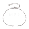 304 Stainless Steel Satellite Chain Bracelet Making AJEW-JB01300-01-1