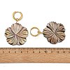 Natural Shell 202 Stainless Steel Dangle Huggie Hoop Earrings for Women EJEW-JE07439-01-5