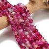 Natural Banded Agate Beads Strands G-Z111-A01-05-1