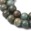 Ombre Effect Dyed Glass Beads Strands GLAA-T031-01O-13-4