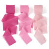 3 Rolls Polyester Raw Edges Ribbons SRIB-TAC0002-26A-1