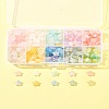300Pcs 10 Colors Frosted Acrylic Charms OACR-FS0004-09-9