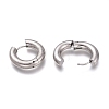 Tarnish Resistant 201 Stainless Steel Huggie Hoop Earrings EJEW-L256-05I-P-3