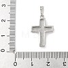 Brass Pave Natural White Shell Pendants KK-S522-01C-P-3