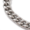 Non-Tarnish 304 Stainless Steel Cuban Link Chain Bracelets for Men BJEW-B096-35A-P-2