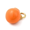 Brass Enamel Charms X-KK-P303-06B-G-2
