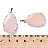 Natural Rose Quartz Pendants G-U002-01P-G-3