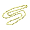 Spray Painted 201 Stainless Steel Curb Chain Necklaces NJEW-R258-01C-1