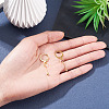 Brass Leverback Earring Findings EJEW-TAC00035-7
