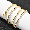 Brass Ball Chain Necklaces NJEW-M108-13G-5
