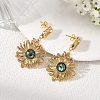 304 Stainless Steel & Natural Shell Dangle Earrings for Women EJEW-JE07213-01-1