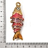 304 Stainless Steel Enamel Big Pendants SA-CBA7FC1-01G-3