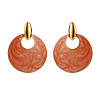 Alloy Enamel Stud Earrings WGBC202-01-2