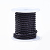 Braided Cowhide Leather Cord NWIR-N005-01G-4mm-1