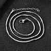 2MM 304 Stainless Steel Snake Chain Necklaces for Women Men STAS-V011-04D-P-3