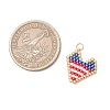 Glass Seed Beaded Pendants PALLOY-MZ01242-2