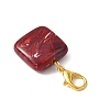 Square Acrylic Imitation Gemstone Pendant Decorations HJEW-JM04575-5