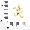 Brass Micro Pave Clear Cubic Zirconia Pendants CU-CBA7939-01X-G-3