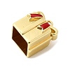 Christmas Brass Enamel Beads KK-L258-02G-03-2