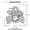 Zinc Alloy with Crystal Rhinestone Charms RB-OY001-67P-2