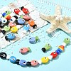 Marine Animal Handmade Porcelain Beads PORC-CJZ0001-01B-6
