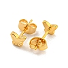 Brass Stud Earrings for Women KK-U006-02G-01-2