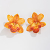 Cloth Flower Stud Earrings FS-WG643B1-05-1