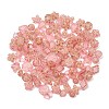 Frosted Transparent Acrylic Beads OACR-Z041-04-2