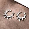 316 Stainless Steel Hoop Nose Rings AJEW-C044-05A-AS-3